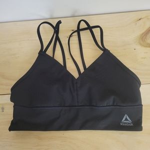 Reebok strappy black bra S